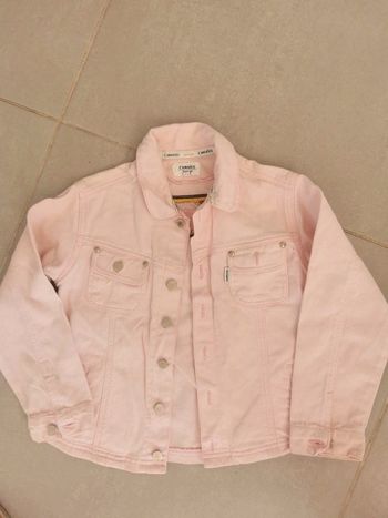 Veste jean rose camaïeu 8 ans