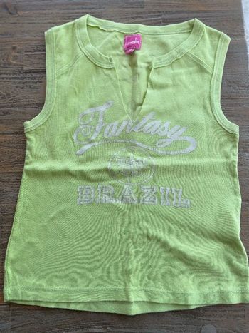 Débardeur vert fluo