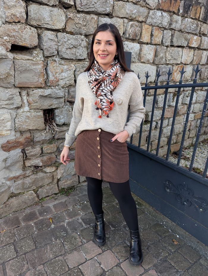 Pull oversize Retro beige/or
Taille unique - photo numéro 5