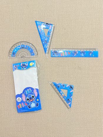 Kit de géométrie scolaire Stitch 4 pièces