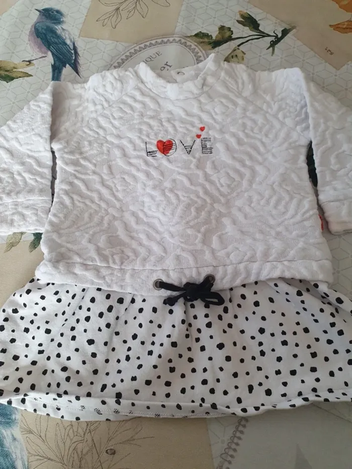 Tunique robe Sucre d orge 9 mois.