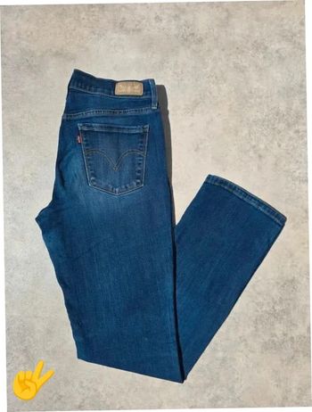 Jean Levi's 505 W28|FR38 L32 coupe droite marine Femme-Women