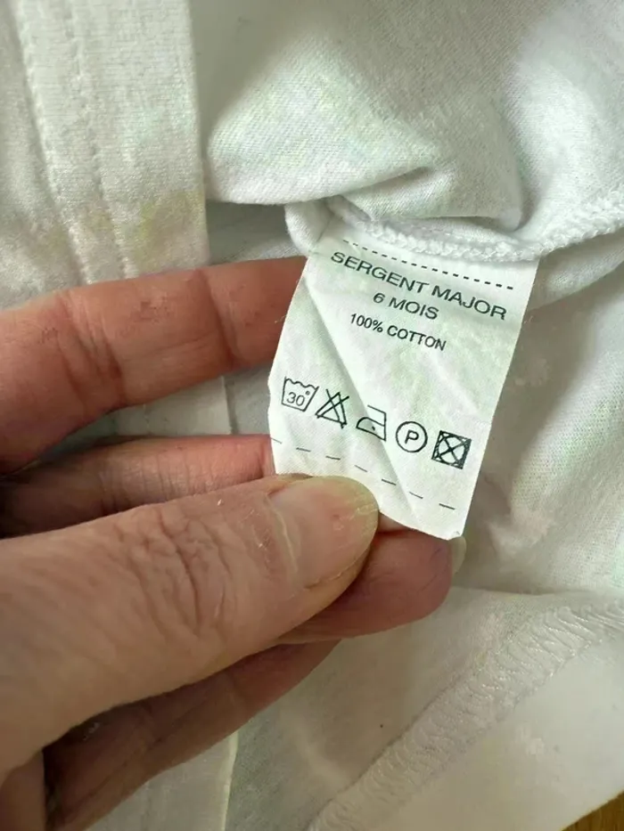 T-shirt Sergent Major 6 mois - Excellent état ! - photo numéro 3