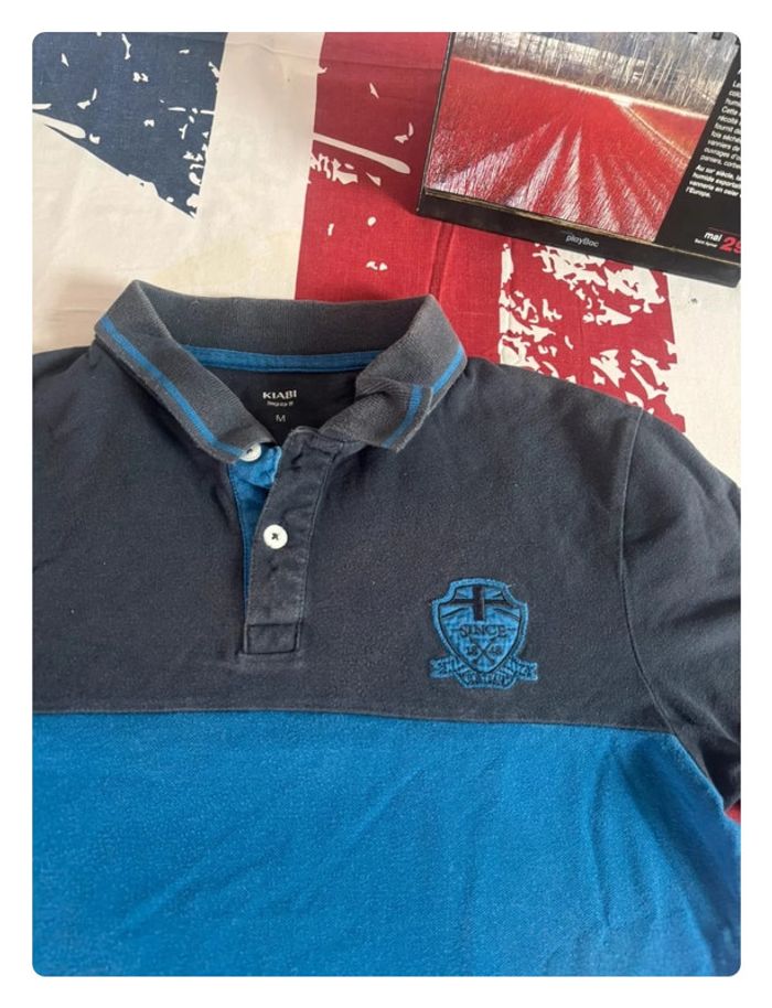 Polo Kiabi taille xs/s gris bleu - photo numéro 2