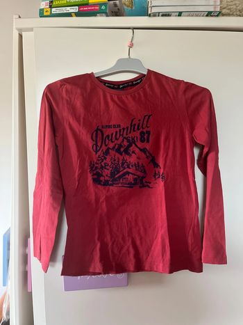 t-shirt motif ski garçon 12 ans sergent major