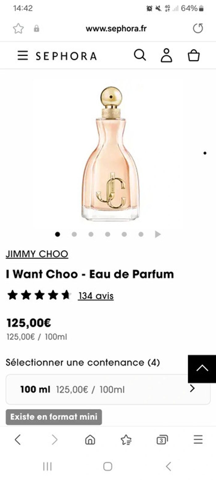 Parfum femme jimmy choo 100 ml I want choo - photo numéro 3