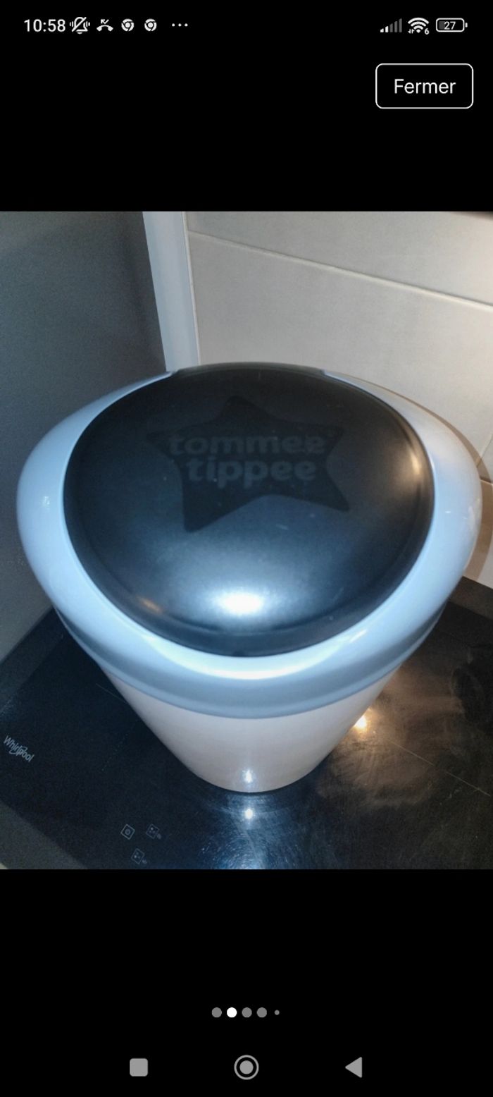Poubelle de couche tommy tippee