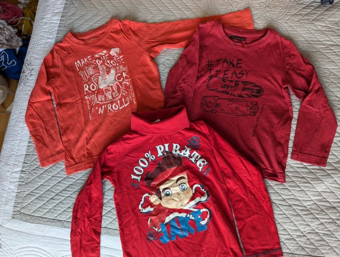 Lot de 3 tee shirts manches longues