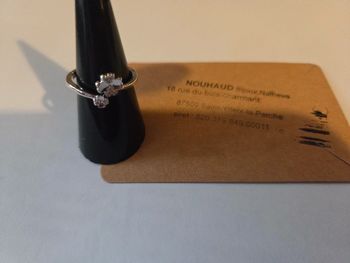 Bague ajustable argent 925 trèfles
