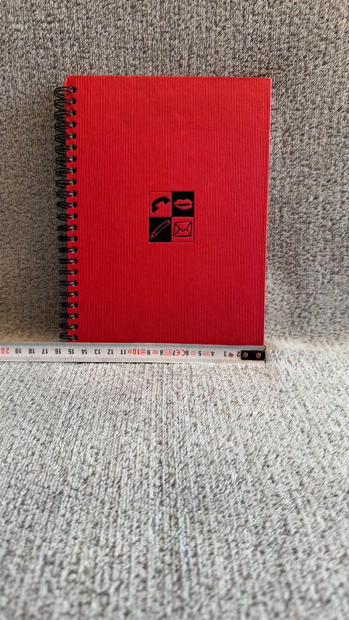 Répertoire spirale A5 couverture rouge - photo numéro 3