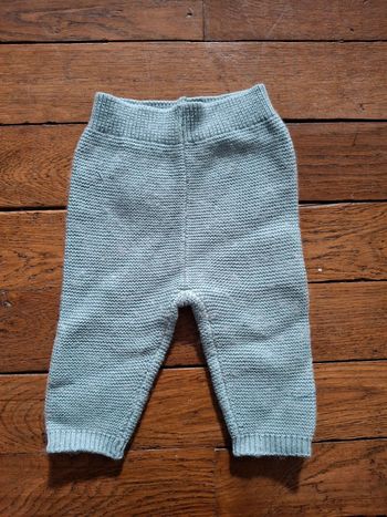 Pantalon vert chaud laine cyrillus 6 mois