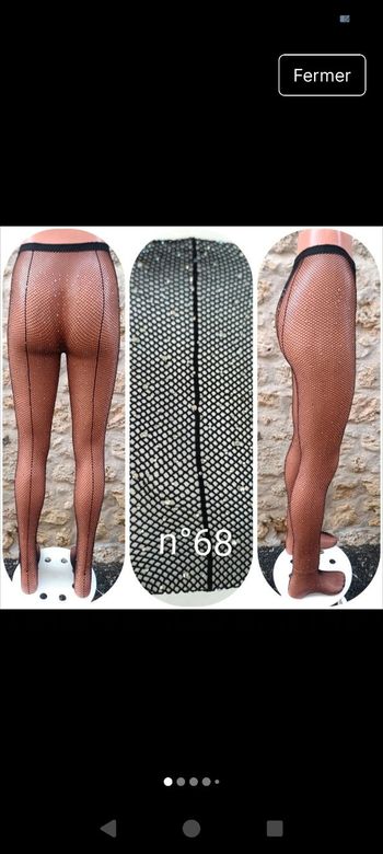 Collant résille fantaisie avec couture arrière et strass