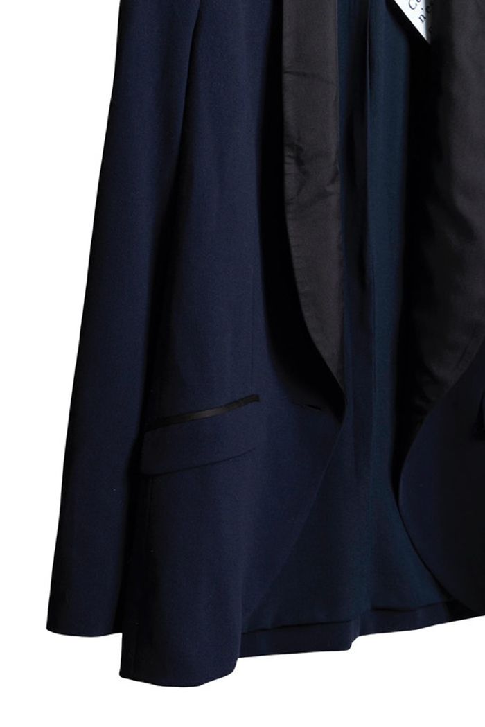 Veste blazer bleu marine Bel Air – Taille S – Pièce unique upcyclée par Tilli Paris - photo numéro 4