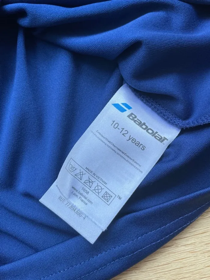 T shirt dry fit babolat 10/12 ans - photo numéro 4