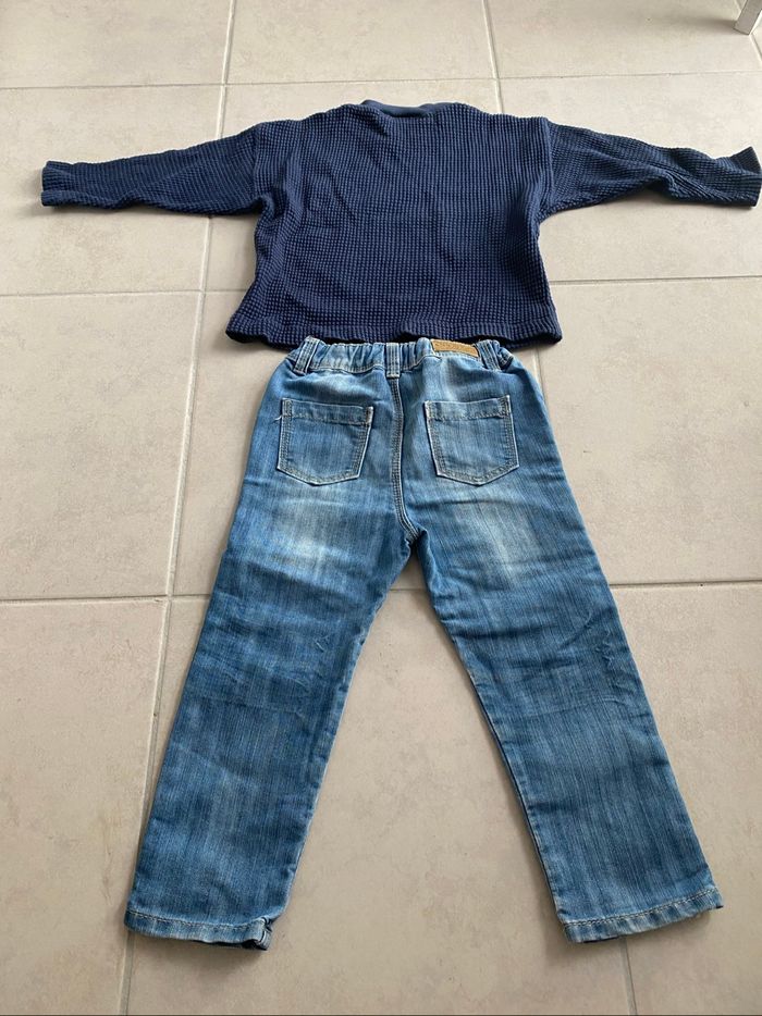 Lot vêtements bébé garçon 24 mois pyjama jogging jean polo pull - photo numéro 5