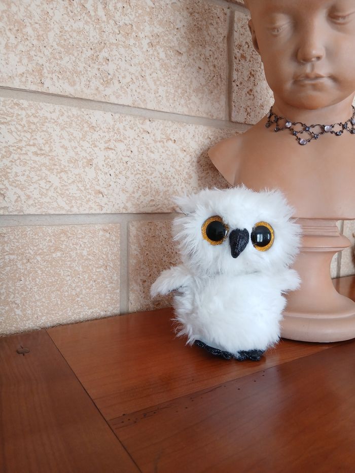 Peluche-doudou "Bébé Chouette blanche" *14 c - photo numéro 2