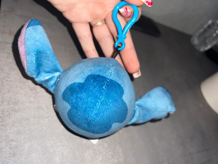Porte clé peluche tête de stich neuf Disney - photo numéro 3