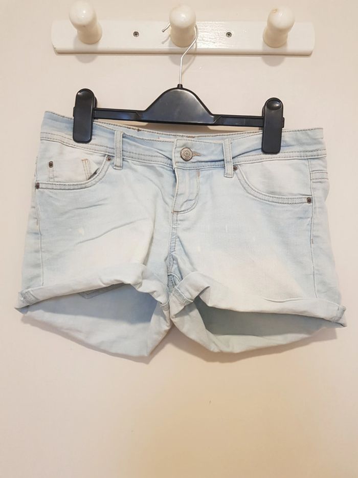 Short bleu très clair - photo numéro 2