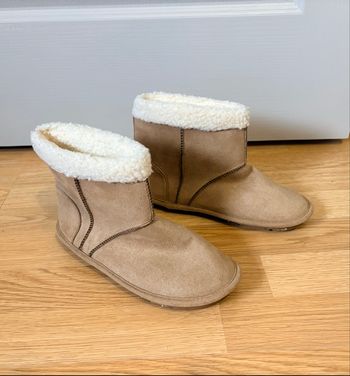 Bottines moumoute Dim – Taille 36 – Marron clair – Daim – TBE