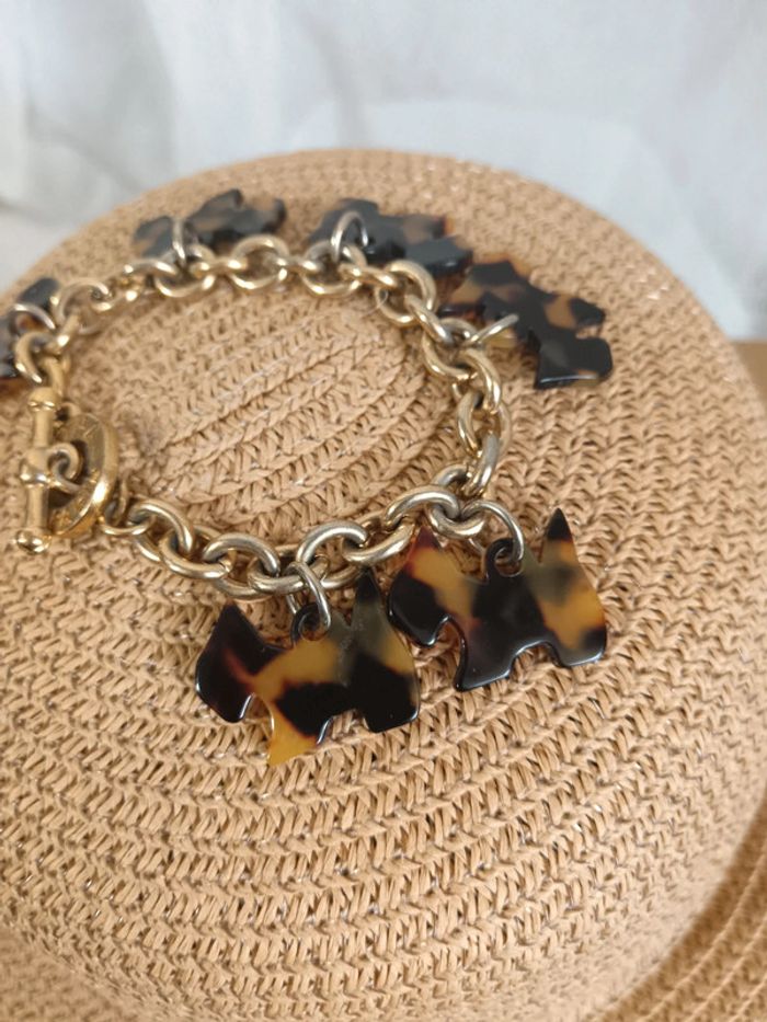 Agatha | Bracelet vintage Scottish terrier léopard - photo numéro 4
