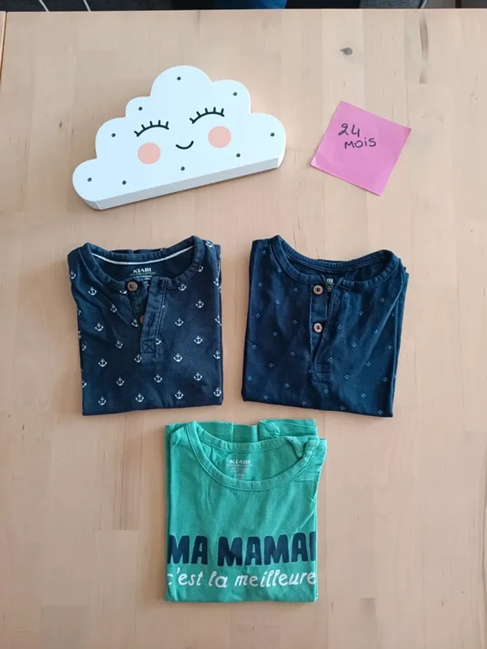 Lot de 3 Tshirts manches courtes - photo numéro 2