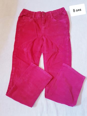 Pantalon velour okaidi 8 ans