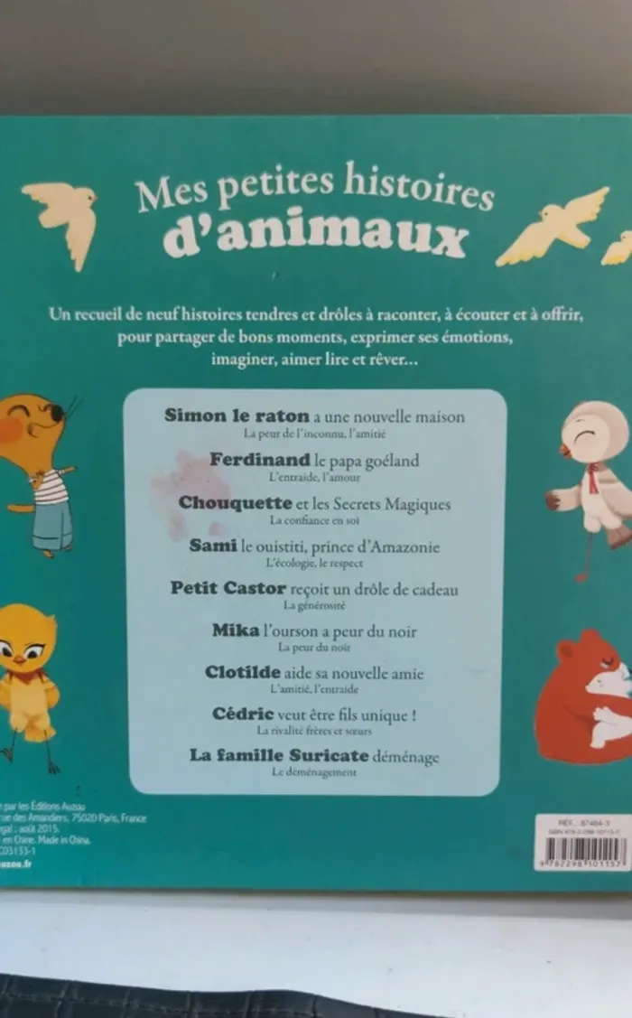 Livre enfant simon mes petites histoires d'animaux - photo numéro 2