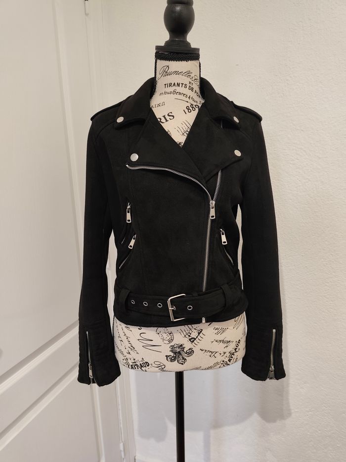 Veste coupe perfecto effet Daim - photo numéro 4