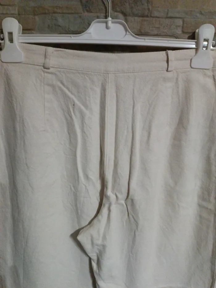 Pantacourt blanc 36/S - photo numéro 4