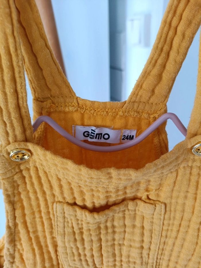 Salopette Gémo 100% coton taille 24 mois - photo numéro 4