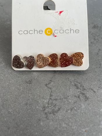 Lot boucles d’oreilles cœur