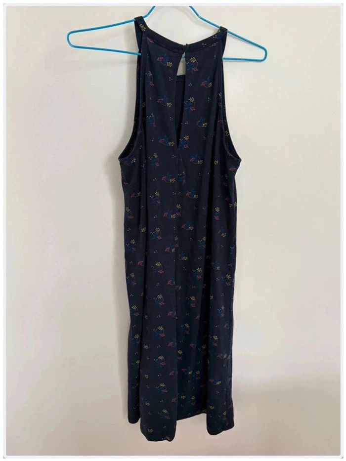 Robe Kiabi L Bleu Marine Imprimé Floral Fluide - photo numéro 3