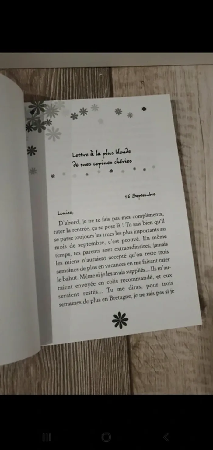 Livre Lettre de Lo - Planete filles - photo numéro 5