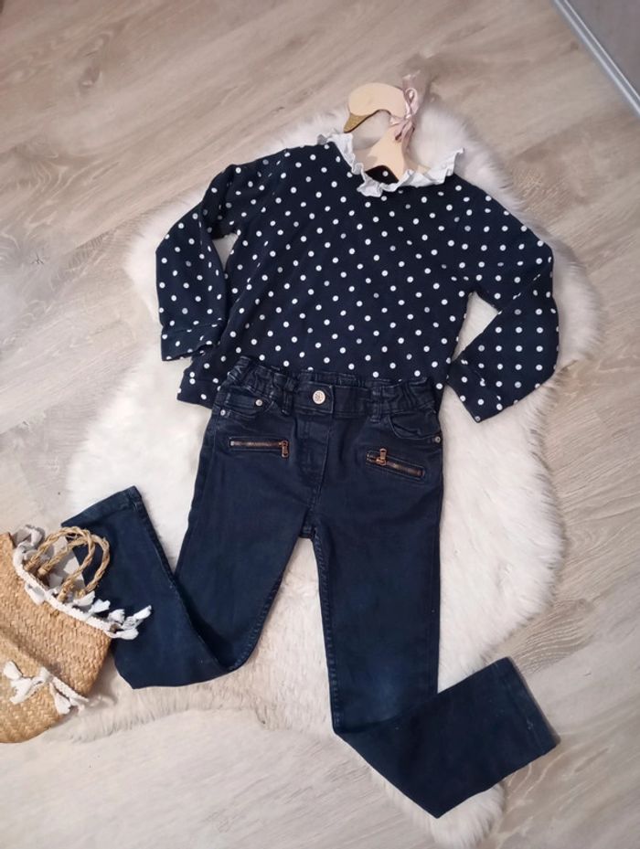 Tenue fille 5 ans pull chic eden et victor + jean sergent major