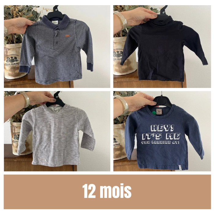 Lot de T-shirts - 12 mois