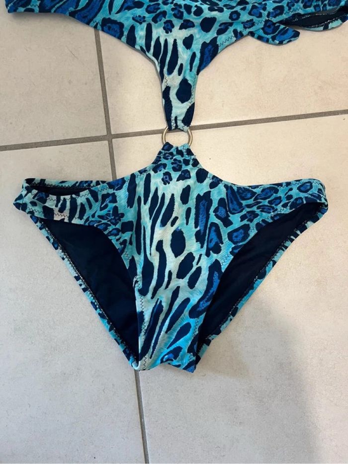 Maillot de bain 1 pièce Léopard bleu Taille S / M Leonado - photo numéro 3
