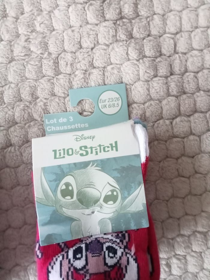 3 paires de chaussettes Stitch 23/26 - photo numéro 3
