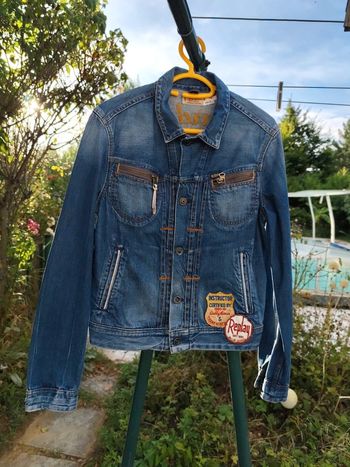 Blouson en jean bleu Replay taille M