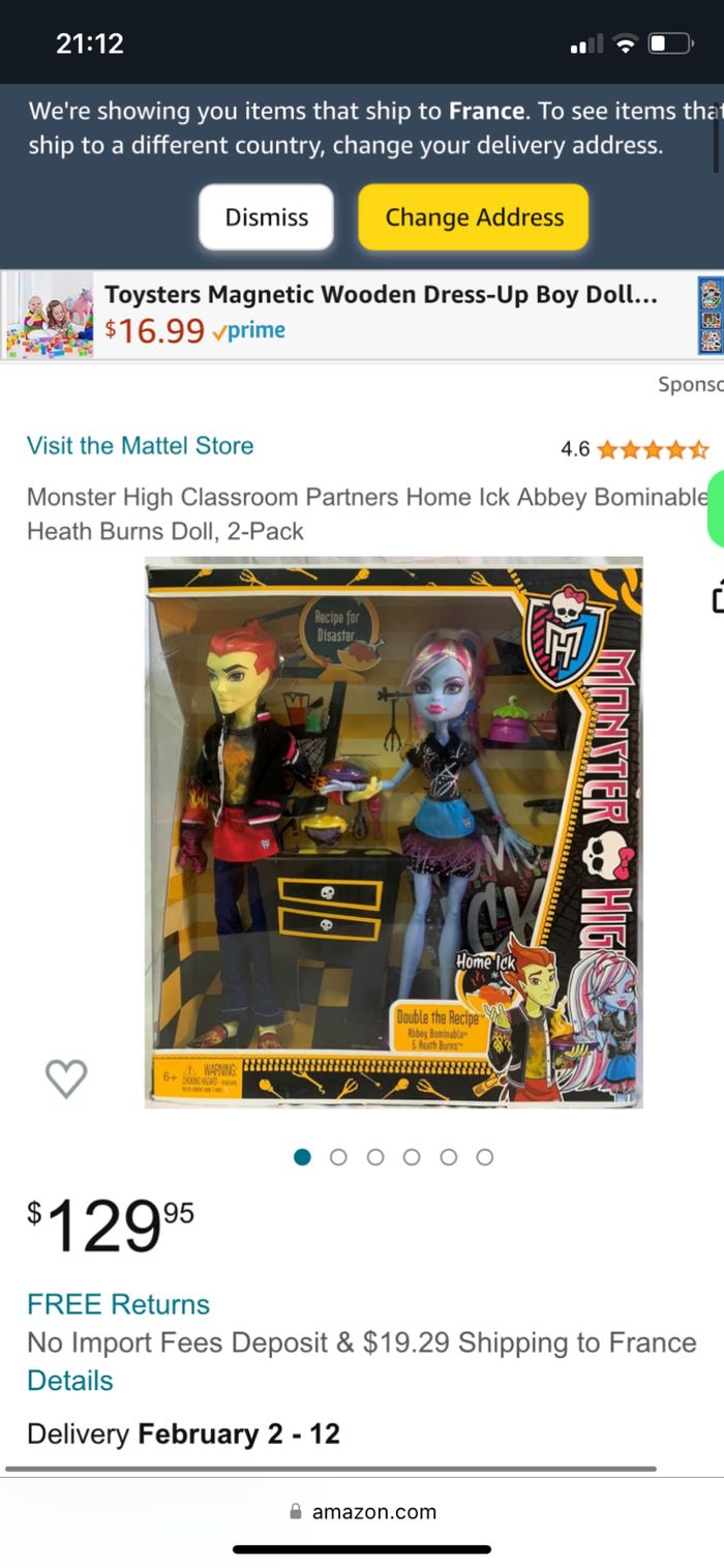 Monster High Classroom Partners Home Ick Abbey Bominable and Health Burns Doll - photo numéro 7