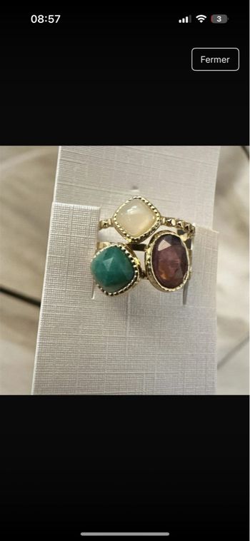 Magnifique bague acier inoxydable 