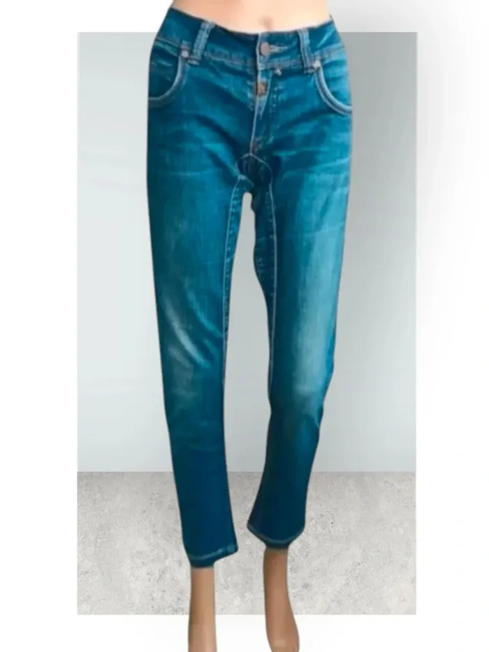 Jean Timezone,coupe slim ,taille haute ,texture elasthanne - photo numéro 3