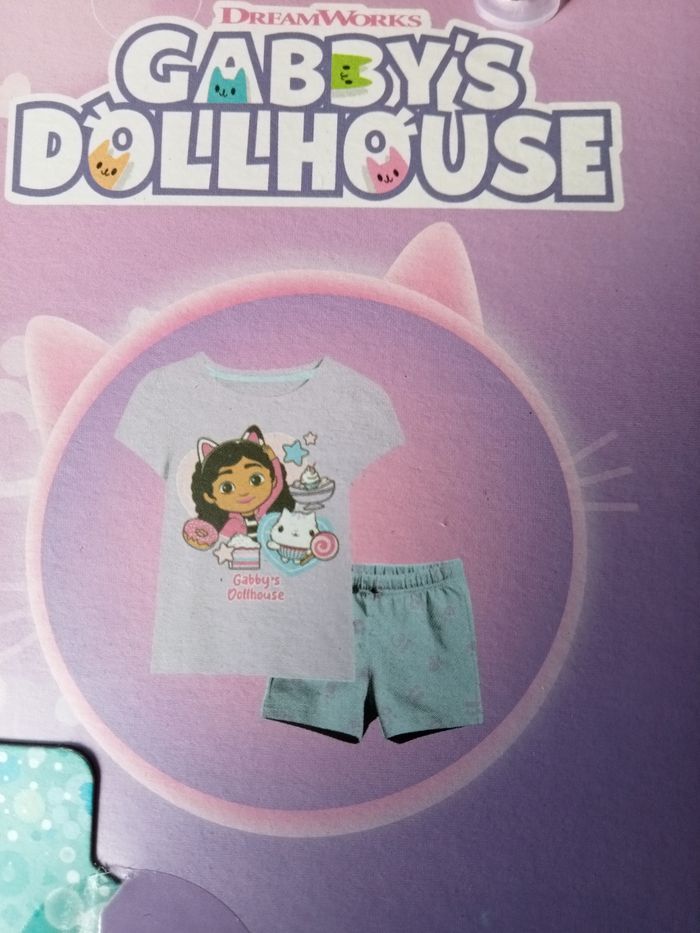 Pyjama short gabby chat 3/4 ans - photo numéro 2