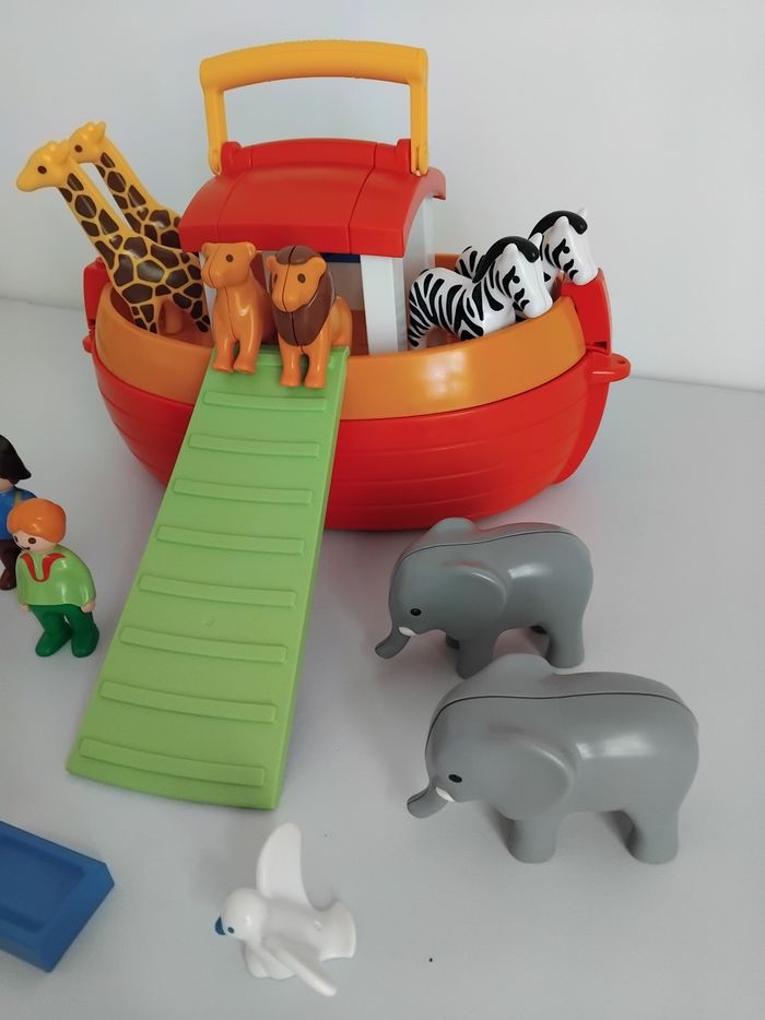 PLAYMOBIL 123 Arche de Noé Bateau Animaux 6765 Complet 🦒🐘 - photo numéro 3