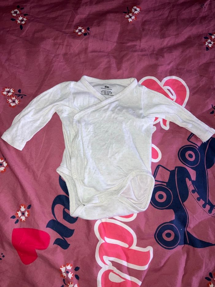 Lot 4 bodies blanc gris - photo numéro 4