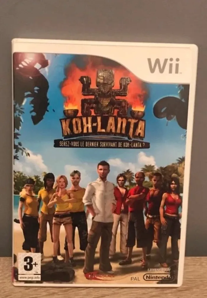 pour console nintendo wii jeu koh-lanta fonctionnel complet avec notice