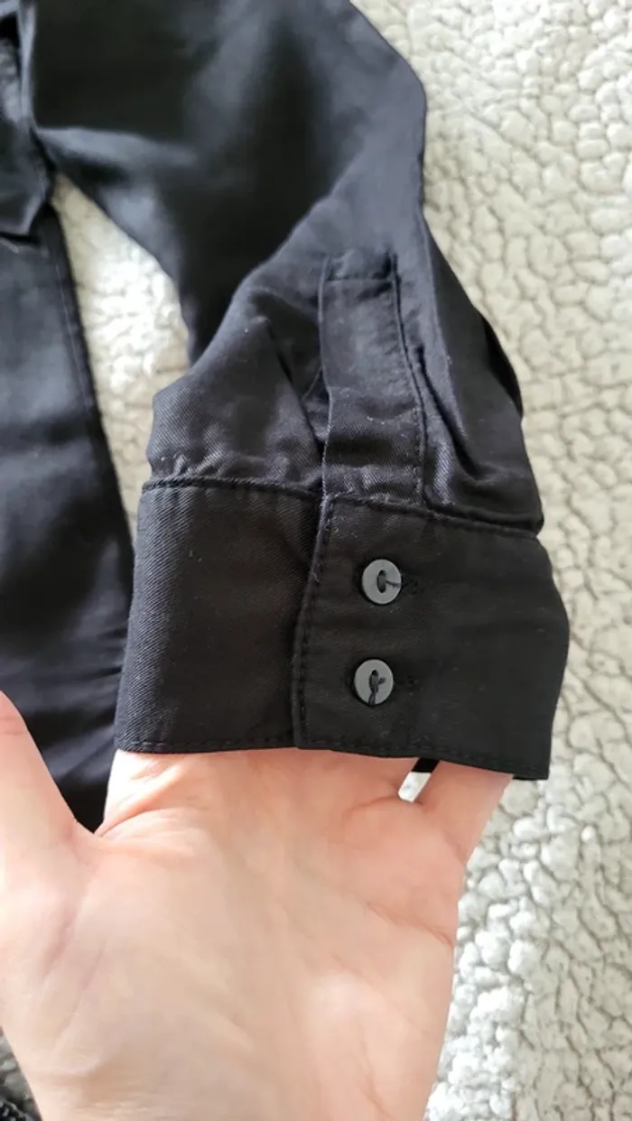 chemise noir zara - photo numéro 7