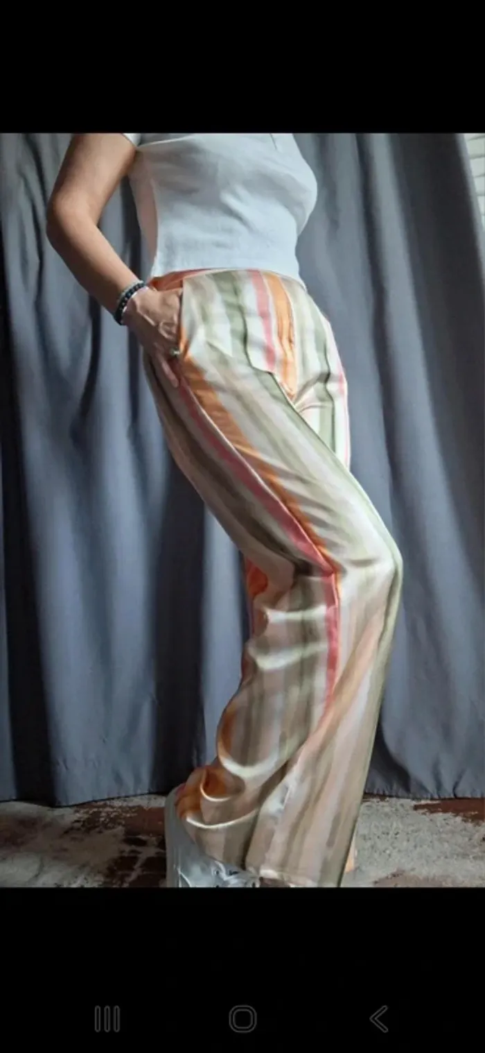 Pantalon satiné