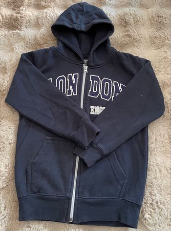 Sweat à Capuche Bleu Marine garçon taille5/6 ans Zone One