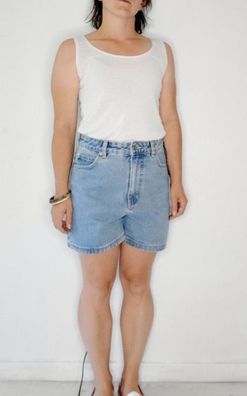 Short taille haute en jean RVCA T.34