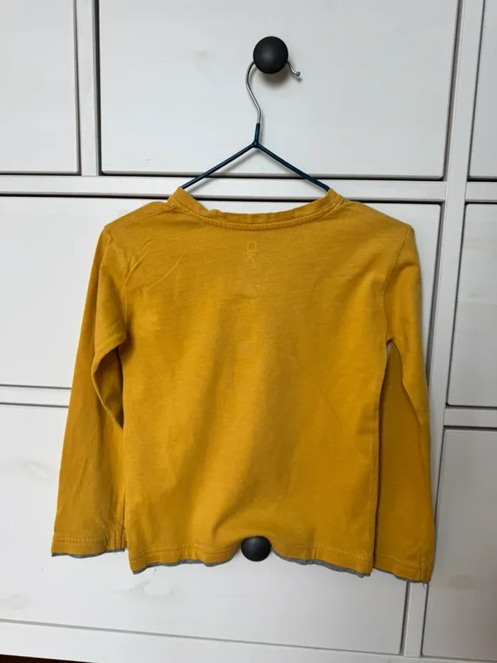 T-shirt jaune || Okaïdi || 3 ans - photo numéro 2